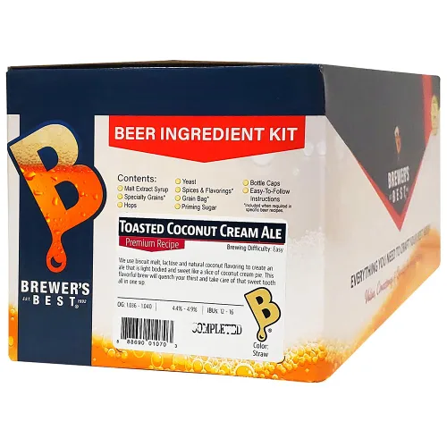 Miniatura 8 de Brewer's Best Kit de ingredientes de cerveza casera -5 galones (crema de coco tostada Ale)