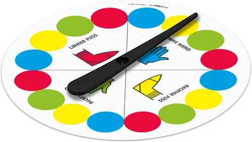 Miniatura 7 de Hasbro Gaming Twister Partyspiel für Familien und Kinder, Twister Spiel ab 6 años, klassisches Spiel für drinnen und draußen