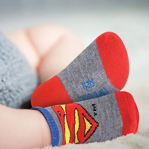 Miniatura 3 de DC Comics Calcetines para bebés niños y niñas, paquete de 12 calcetines de Batman, Wonder Woman, Superman, Liga de la Justicia, Super Girl (0-24M)
