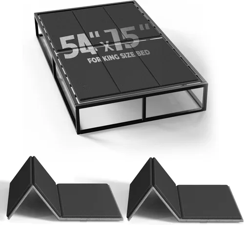 Miniatura 11 de Imperius Caja de Resortes Plegable, 10MM, Soporte de Cama para Fideos Planos, Tamaño Individual 38x75" Ligera y Delgada, Transpirable, Minimiza