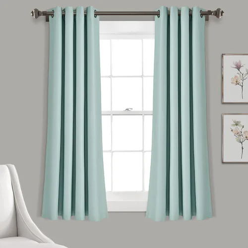 Miniatura 17 de Lush Decor Paneles de cortina opacas con aislamiento y ojales, par, 52 pulgadas de ancho x 84 pulgadas de largo, neutro, diseño clásico moderno