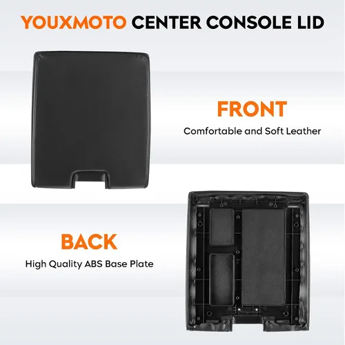 Miniatura 4 de Youxmoto Tapa de consola central 07-14 apta para Chevy Silverado 1500 2500HD 3500/Tahoe/Suburban; funda para reposabrazos para GMC Sierra; Yukon