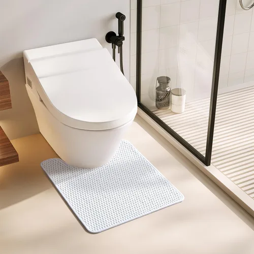Miniatura 126 de TYUU Alfombras de Baño Antideslizantes Lavables, Tapete de Baño Súper Absorbente Delgado de Pila Baja para Secar Rápido, Alfombra de Baño Pequeña