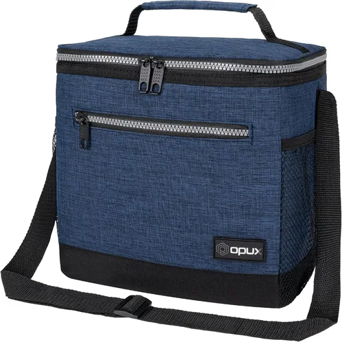 Miniatura 29 de OPUX - Fiambrera de alta calidad, aislada para hombres y mujeres adultas, resistente al almuerzo escolar para niños, niñas, niños Bolsa de Azul