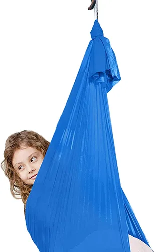 Miniatura 9 de Columpio sensorial para adultos, columpio de terapia para niños, hamaca elástica para niños, columpio sensorial para interiores y exteriores, silla