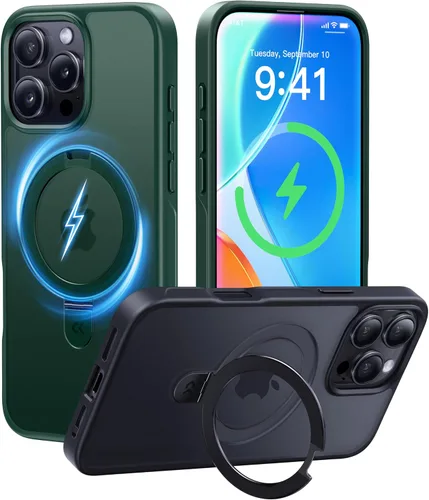 Miniatura 75 de CASEKOO- Funda para iPhone 15 c/soporte magnético invisible [protecc. militar contra caídas] [compatible c/MagSafe], a prueba de impactos, delgada