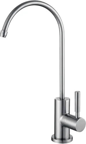 Miniatura 12 de Stylish Grifo de agua potable Cartucho de núcleo de cerámica de acero inoxidable, mango único, arco alto, rotación de 360 grados, grifo de ósmosis