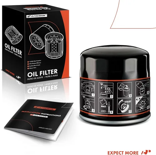 Miniatura 8 de A-Premium 10K Millas de Protección Filtro de Aceite Giratoria Compatible con Ford y para Toyota y Nissan y Jeep y Dodge y Chrysler y Mitsubishi