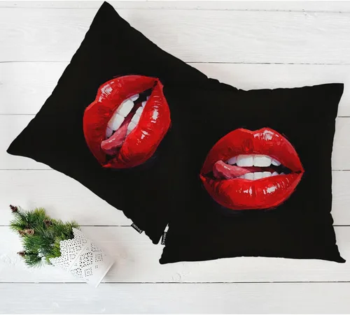Miniatura 5 de Swono Juego de 2 fundas de almohada de 18 x 18 pulgadas, diseño floral abstracto, fundas de almohada decorativas para interiores y exteriores, sofá