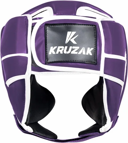 Miniatura 2 de Kruzak - Gorros de boxeo unisex - Entrenamiento de MMA, acolchado ajustable, Kara, Muay Thai, Kickboxing, Sparring, artes marciales, karate, Púrpura