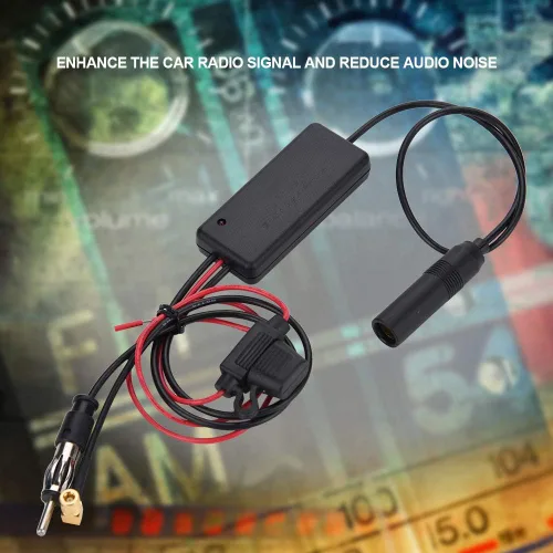 Miniatura 3 de V BESTLIFE Auto Car 12V Antena Estéreo Radio AM FM Amplificador de señal Booster Fortalecer AMP, Anti interferencia, Mejorar la señal de adio