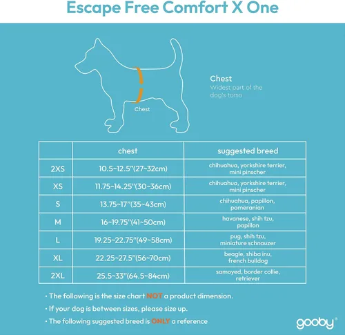 Miniatura 2 de Gooby Arnés para Perro Comfort X - Arnés para Perro de Cabeza Adentro para Perros Pequeños y Medianos - Libre de Escapadas y Ahogo - Malla Portland