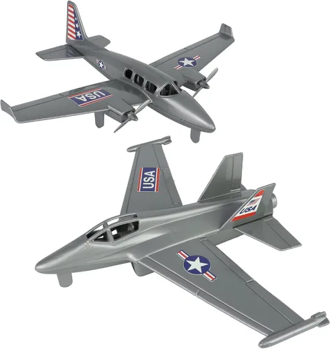 Miniatura 7 de TimMee Prop Plane & Fighter Jet - Desert Tan Plastic Army Men Aviones fabricados en Estados Unidos Bronceado del desi