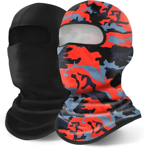 Miniatura 32 de YESLIFE Pasamontañas de esquí para hombres, máscara facial de verano para cascos de motocicleta, accesorios de motocross, polaina de cuello, bandanas