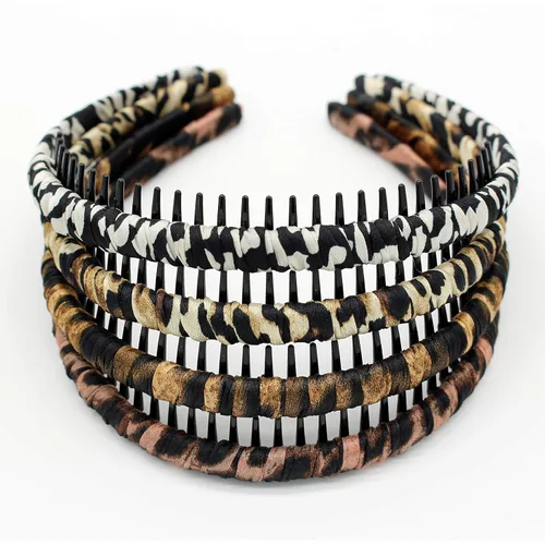 Miniatura 26 de JOBAND Diadema de Aro con Púas Multicolor, Diadema con Peine, Accesorios para el Cabello Suave y Cómodo, Antideslizante para Mujeres/Niñas