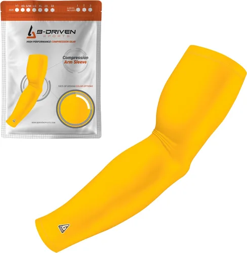 Miniatura 41 de B-Driven Sports Manga de Compresión Pro-Fit para Brazo - Deportes Atléticos Baloncesto, Fútbol, Sóftbol, Carrera, Juegos, - nan (1 unidad)