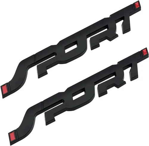 Paquete de 2 calcomanías deportivas de metal 3D para automóvil, logotipo deportivo, emblema de emblema, calcomanía deportiva para guardabarros