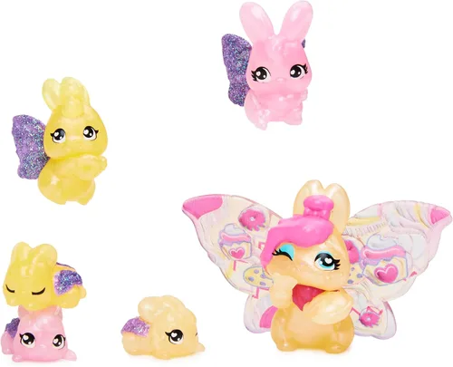 Miniatura 5 de Hatchimals CollEGGtibles, canasta de juguetes de primavera familiar con 6 personajes de conejos, juguetes para niñas de 5 años en adelante Morado