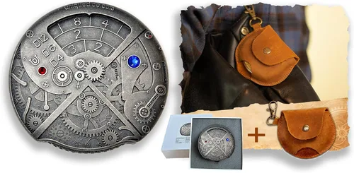 Miniatura 28 de UD - Juego de dados mecánicos de ruleta únicos DND Steampunk Dragones de metal D y D con dados TRPG DND 7 en 1 Spinner Metal D&D Juego de dados