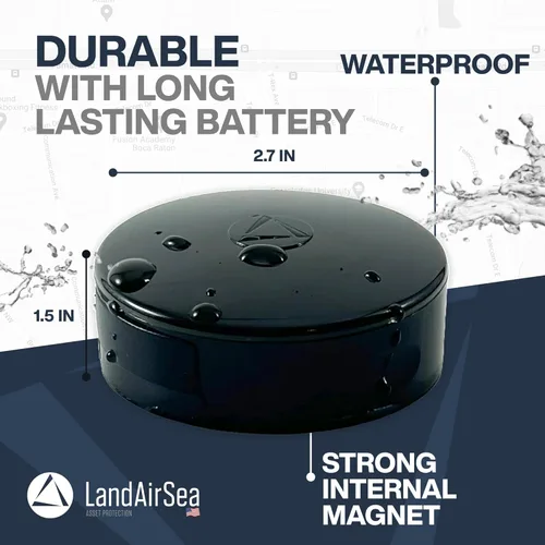 Miniatura 3 de LandAirSea Rastreador GPS Overdrive: batería de larga duración, magnético e impermeable. Rastreador GPS comercial para vehículos, remolques, equipos