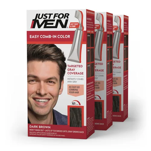 Miniatura 9 de Solo para hombres Auto Stop, tintura química para el cabello, 1, Café Oscuro
