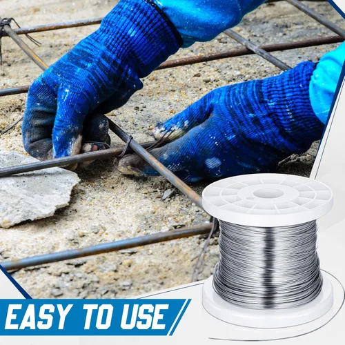 Miniatura 5 de Zonon Alambre de seguridad de acero inoxidable .040, 541 pies / 165 m 304 Alambre de torsión de acero para colgar cuadros Alambre de cuerda de metal