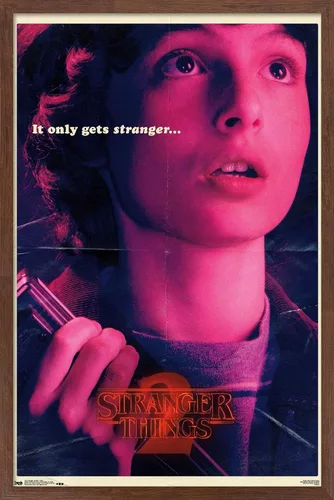 Miniatura 17 de Netflix Stranger Things: Temporada 2 - Póster de pared de Mike, 22.4 x 14.7 pulgadas, versión con marco de madera de Barnwood