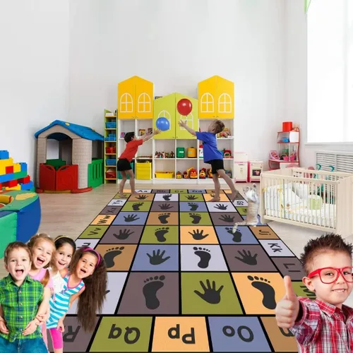 Miniatura 15 de Hopscotch - Alfombras de juego para niños, alfombra educativa del alfabeto ABC, sala de juegos, dormitorio, sala de estar, decoración de aprendizaje