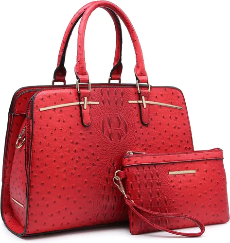 Miniatura 20 de Dasein - Juego de bolso y monedero para mujer, set de 2 piezas con 3 compartimentos, bolso con asa superior y correa para el hombro