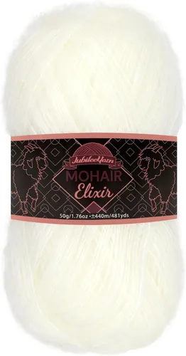 Miniatura 23 de JubileeYarn Mohair Elixir Yarn - 50g/Skein Baby Wool Blend - Cosmopolitan - 1 Skein
