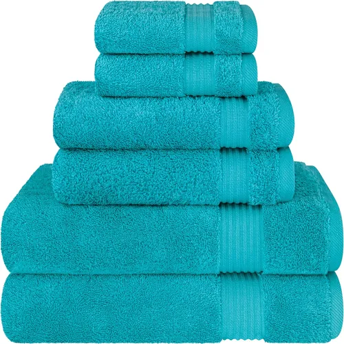 Miniatura 20 de Cotton Paradise 4 piezas de toallas turcas para baño, juego de toallas extra grandes suaves y afelpadas para baño, color beige