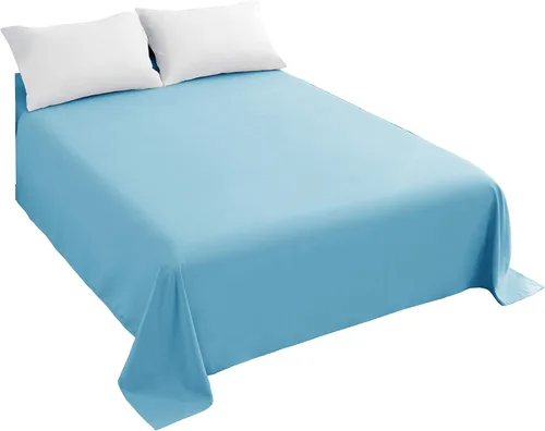 Miniatura 18 de Sfoothome Sábana encimera azul real, sábana superior de microfibra ultra suave y cómoda tamaño Queen