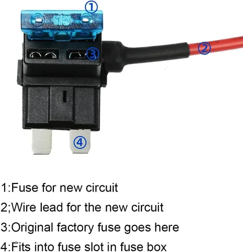 Miniatura 5 de ATC/ATO 15A 12V Adaptador de grifo de fusible ATO ATC Blade Fuse Holder 6 Pack
