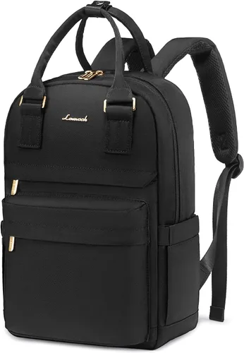 Miniatura 18 de LOVEVOOK Mini mochila para mujeres y niñas, elegante mochila impermeable con puerto USB, bonita mochila para la escuela, viajes, fiestas, Negro