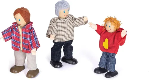 Miniatura 7 de Hape Juego familiar de muñecas caucasianas para casa de muñecas para niños