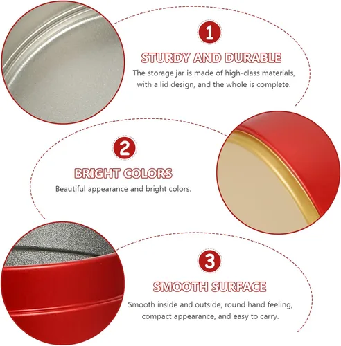 Miniatura 5 de Hemoton Latas de té para café, té, azúcar, lata de té con tapas herméticas, recipiente para suelto y bolsas para almacenamiento de azúcar de café