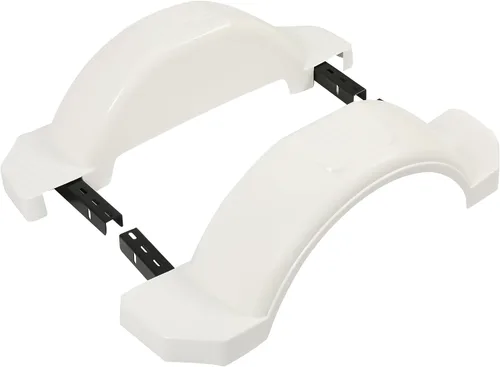 Miniatura 5 de HECASA - Par Negro de Defensas de Remolque de Eje Único para Falda de Neumático de Barco de 13 Pulgadas - 39.7 Pulgadas de Largo x 8.8 Pulgadas