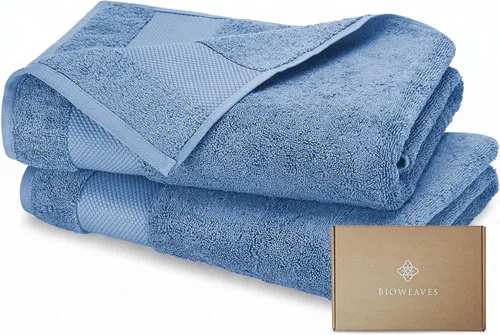 Miniatura 2 de BIOWEAVES 100% Algodón Orgánico 700 GSM Suave Juego de Toallas Premium de 6 Piezas Certificado GOTS, 2 Toallas de Baño, 2 Toallas de Mano y 2 Paños