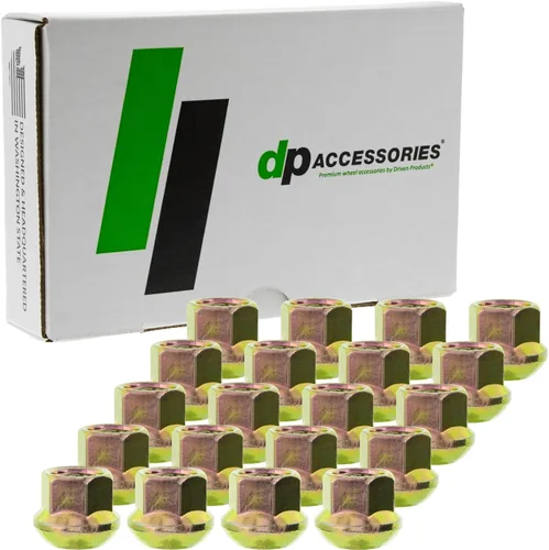 DPAccessories LOR2B8CZOGD05020 - Tuercas de zinc compatibles con Porsche N-020-112-1, 900-182-001-01, para ruedas de acero de fábrica/OEM, juego de