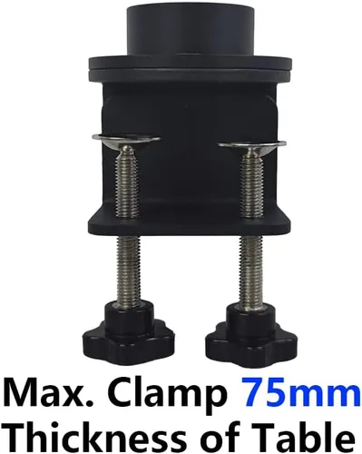 Miniatura 2 de Gringoo Soporte para microscopio, base ajustable universal con abrazadera, poste de soporte de 0.984 in para microscopio estéreo, cámara USB digital