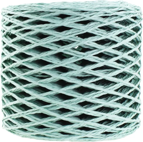 Miniatura 20 de Mandala Crafts Aqua Raffia - Hilo de rafia para envolver regalos, cinta de rafia de papel natural de 200 yardas para ganchillo, manualidades