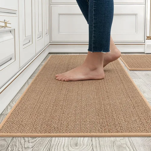 Juego de alfombras de cocina antideslizantes y lavables, absorbentes para suelo de cocina, parte delantera del fregadero, juego de tapetes de cocina