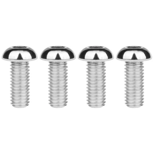 Miniatura 8 de Tornillos de cabeza de botón de titanio M8 15 20 25 30 1.378 in, paquete de 4 (M8x15mm, negro)