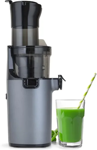 Miniatura 2 de Shine SJX-1 - Exprimidor fácil de prensar en frío con canal de alimentación XL y cuerpo compacto, color gris