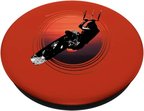 Miniatura 2 de Kitesurf Action Artistic Kitesurfer Silhouette Sunset PopSockets Standard PopGrip