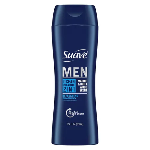 Miniatura 11 de Suave Men Ocean Charge - Champú y acondicionador refrescante 2 en 1 con Pro vitamina B5, hidrata y revitaliza el cabello, aroma Ocean Fresh, 6