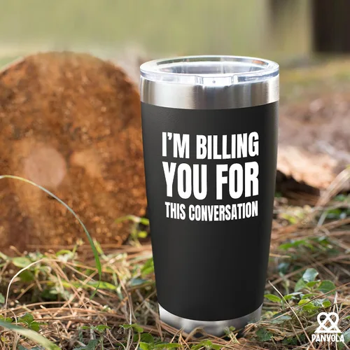 Miniatura 6 de Vaso aislado al vacío con texto en inglés "I Billing You For This Conversation Lawyer", regalo para abogado, estudiante, graduación de un compañero