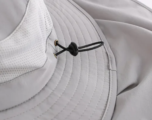 Miniatura 6 de Home Prefer Sombrero de malla para exteriores UPF50+ Sombrero de pesca de ala ancha con solapa para el cuello
