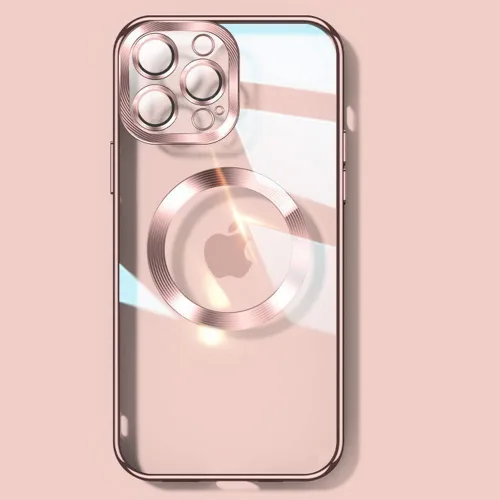 Miniatura 11 de Funda magnética transparente para iPhone 14 Pro con protector de lente de cámara, funda de protección completa compatible con MagSafe elegante funda