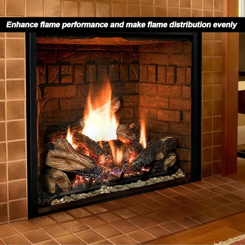 Miniatura 3 de Skyflame Brillantes brasas de lana de roca mezclada con vermiculita para chimeneas de gas ventiladas Carbón falso para uso con troncos de gas